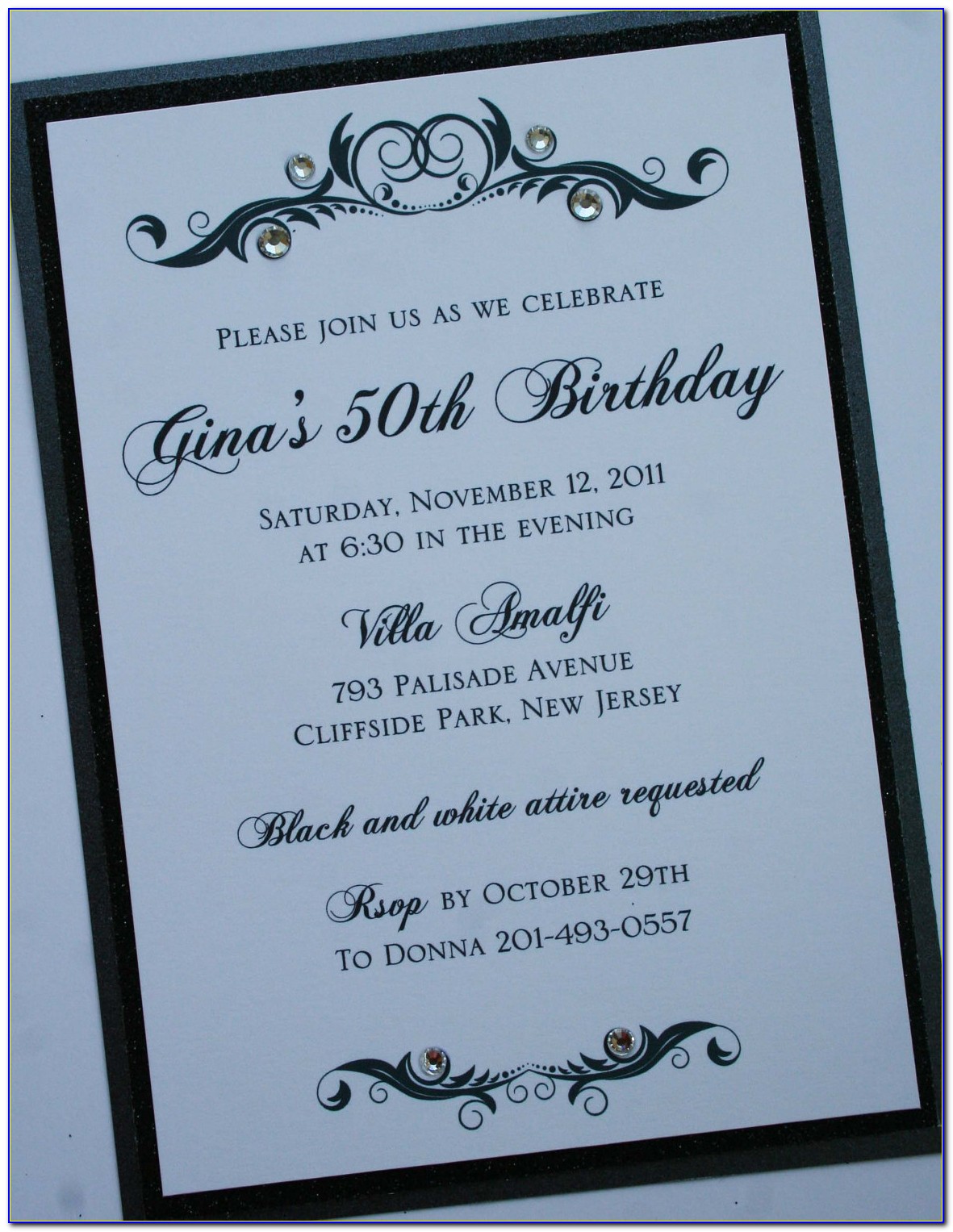 Formal Birthday Invitation Wording