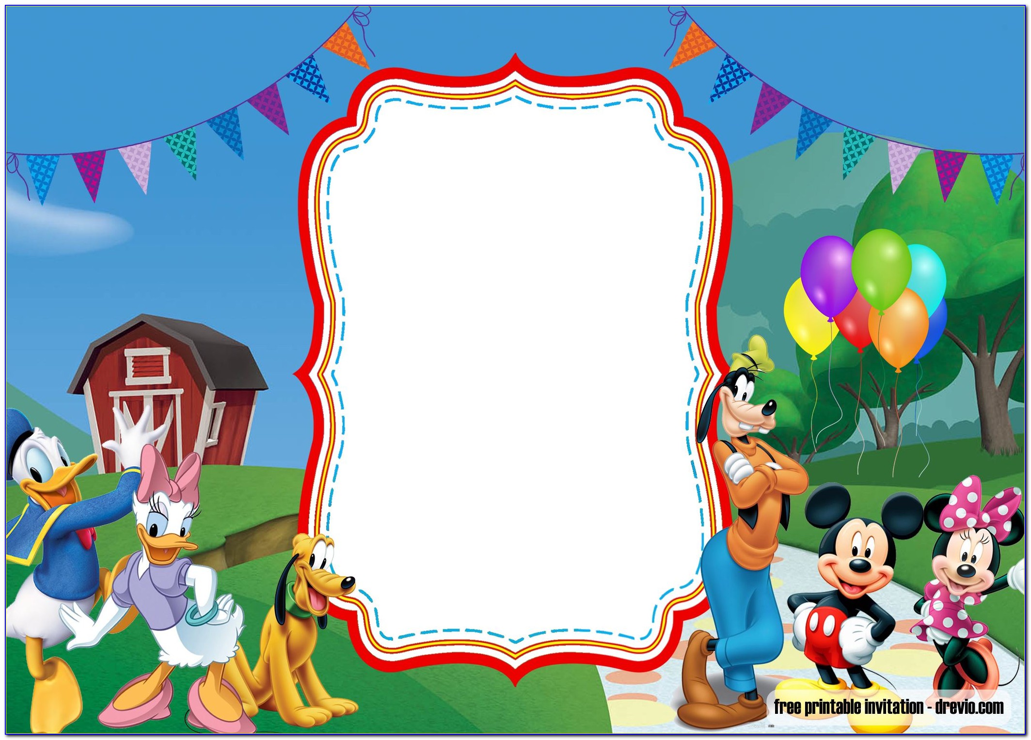 Free Editable Minnie Mouse Birthday Invitation Templates