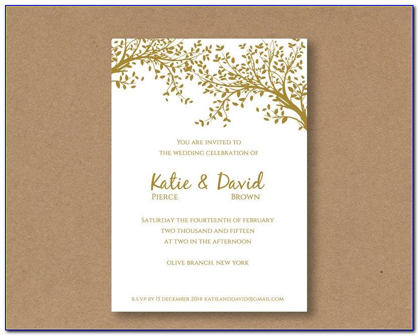 Free Editable Wedding Invitations