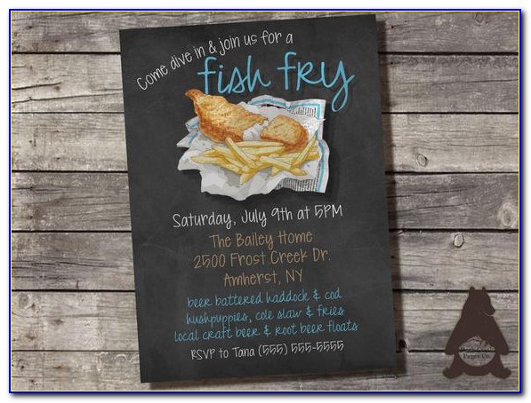 Free Fish Fry Invitations Printable