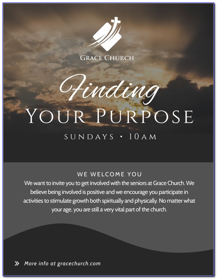 Free Invitation To Church Service Flyer