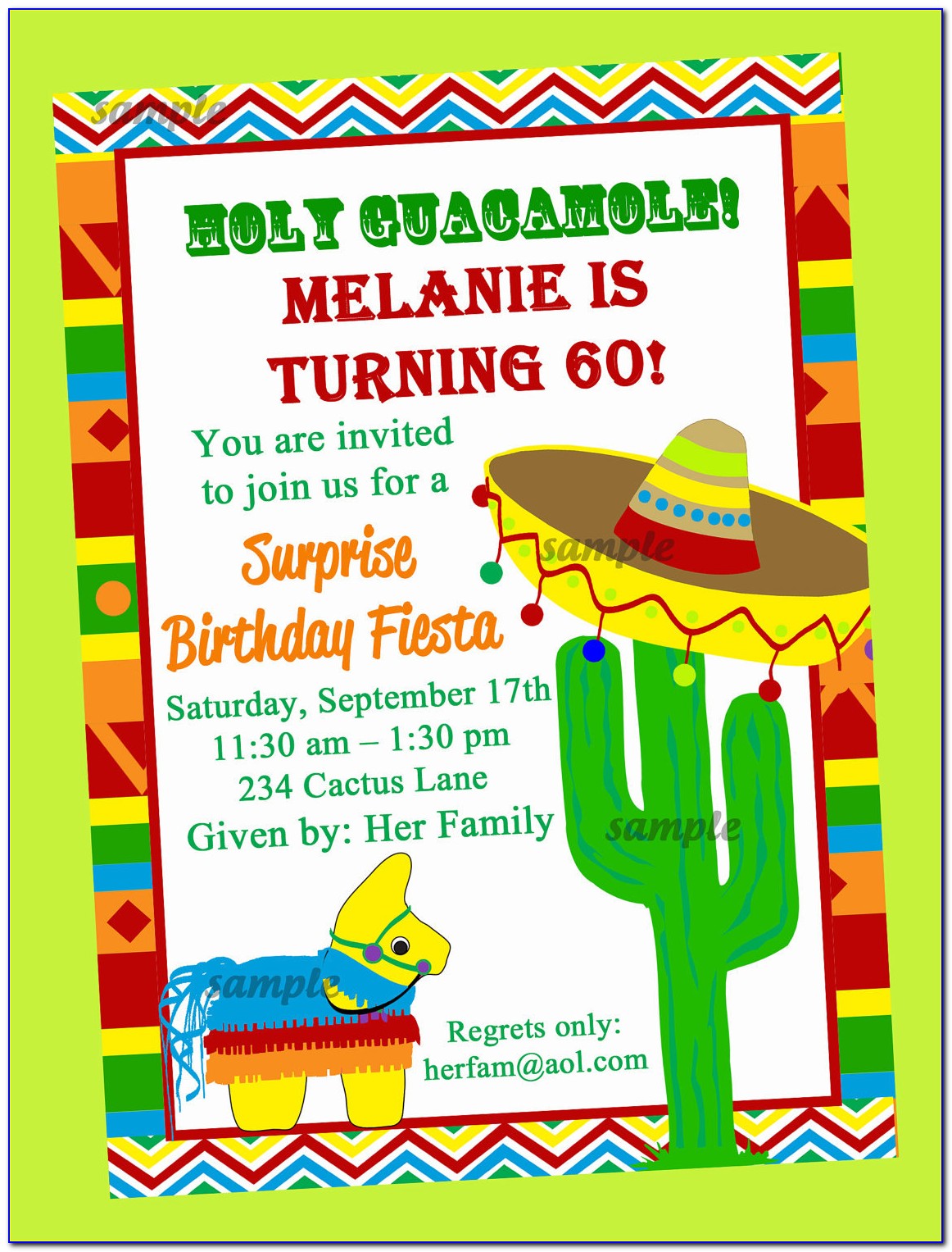 Free Mexican Birthday Invitations