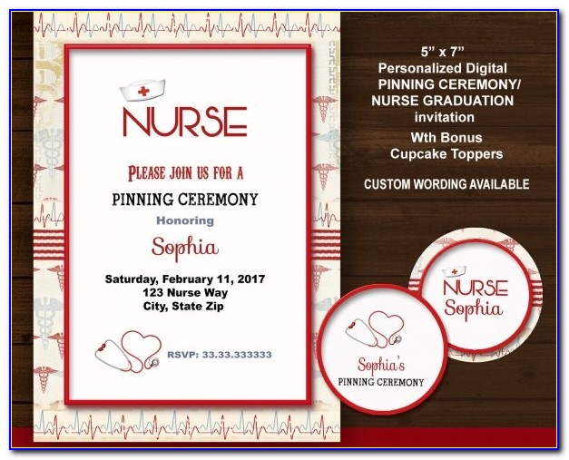 Free Nursing Pinning Ceremony Invitations
