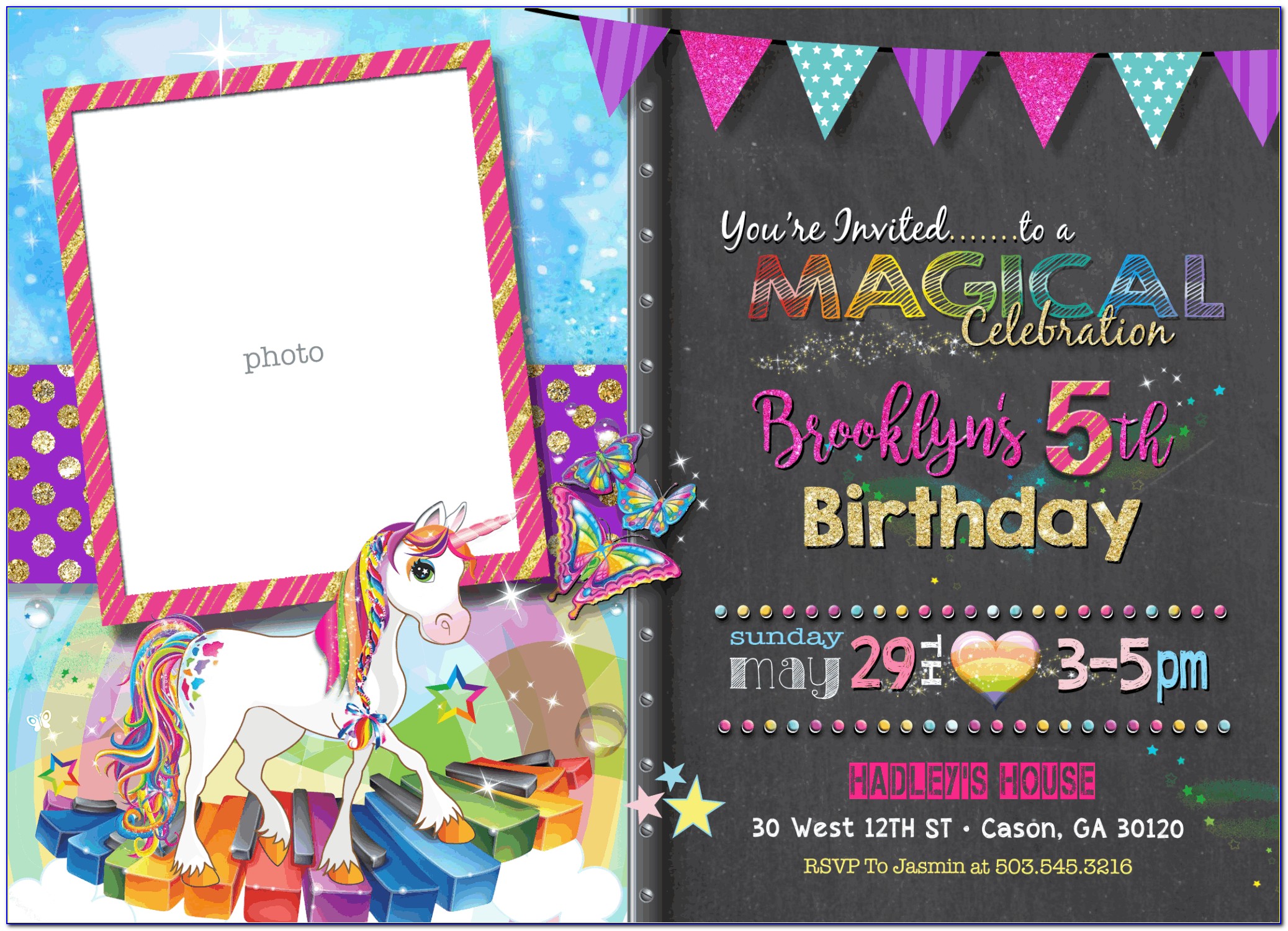 Free Printable Custom Birthday Party Invitations