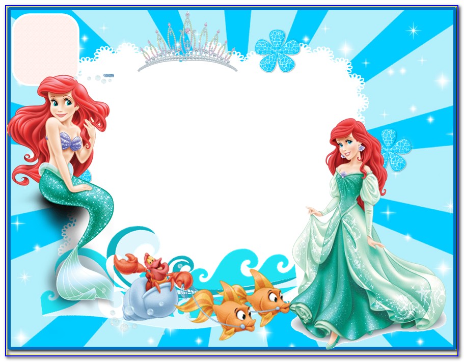 Free Printable Little Mermaid Birthday Invitations