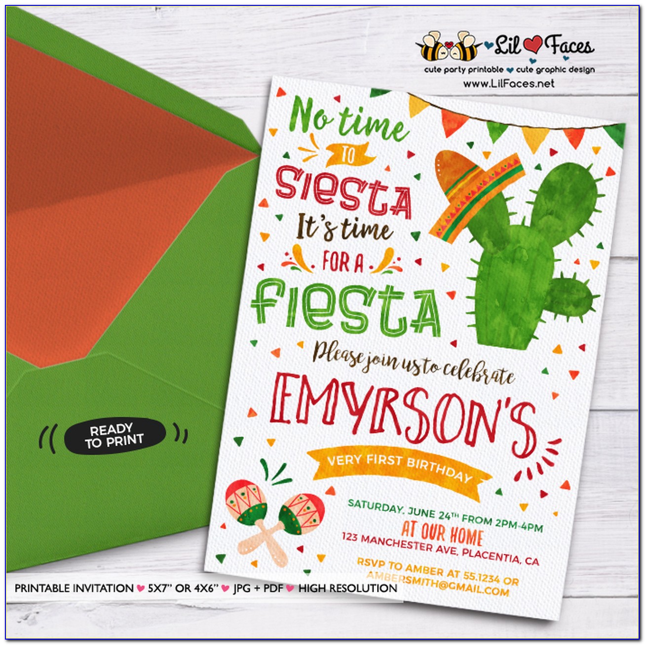 Free Printable Mexican Theme Invitations