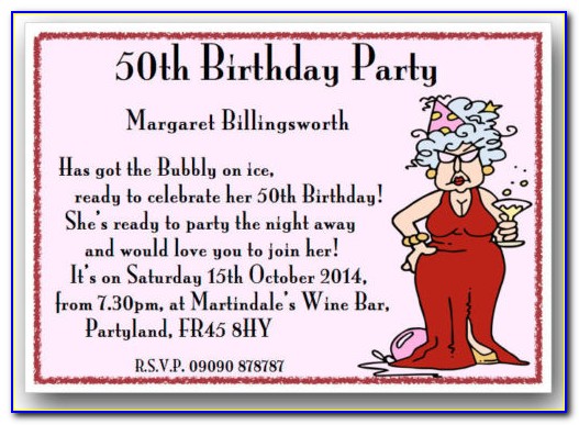 Funny Birthday Party Invitation Wording For Adults