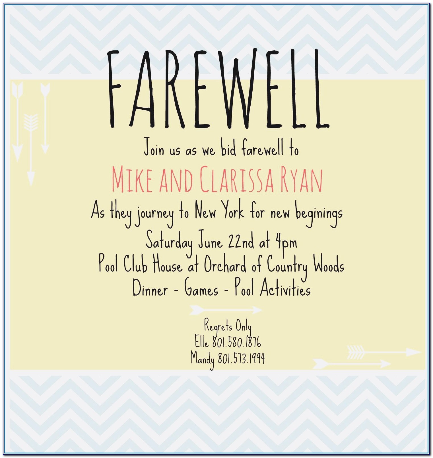 Funny Farewell Lunch Email Invitation For Coworker
