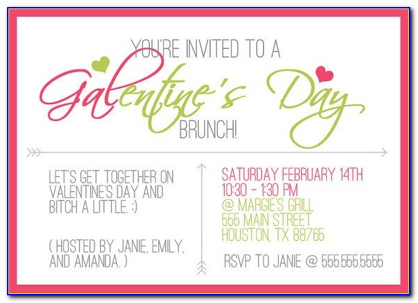 Galentine's Day Party Invitations