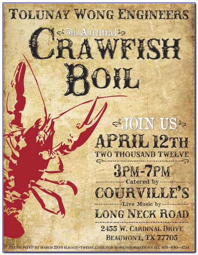 Graduation Crawfish Boil Invitations