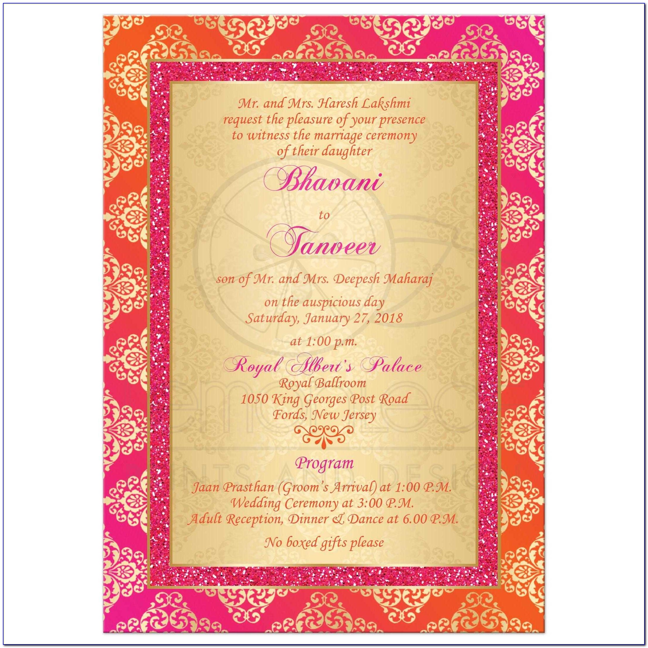 Hindu Wedding Invitations Uk