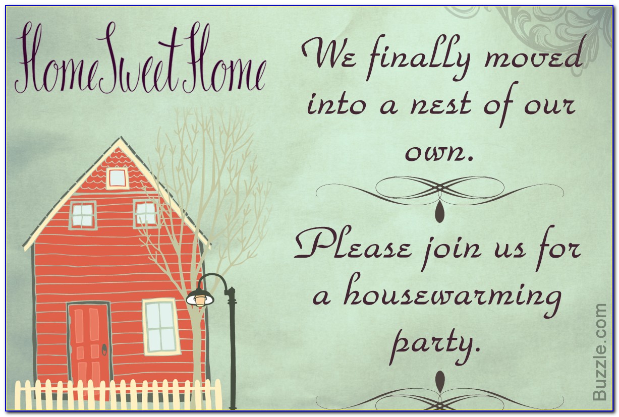 House Warming Invitation Message In English