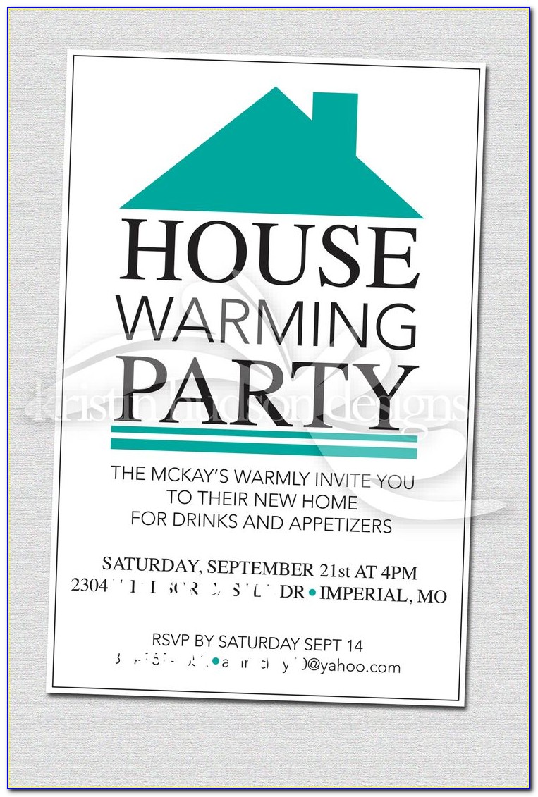 Housewarming Party Invitation Email