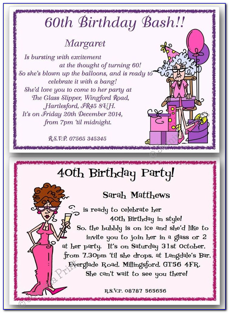 Invitation Wording For Adults Only Birthday Party