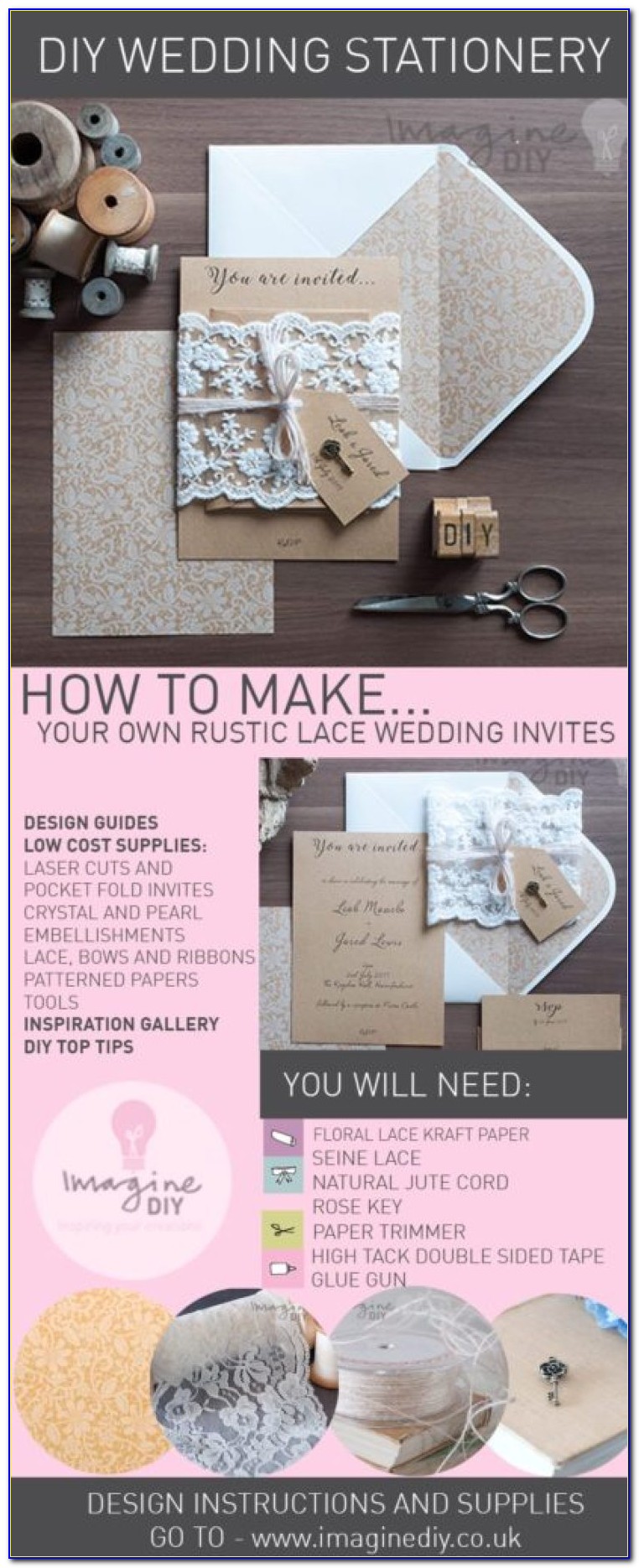 Lace Wedding Invitations Cheap