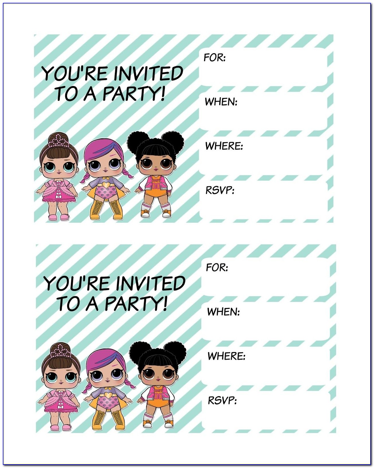 Lol Doll Invitation