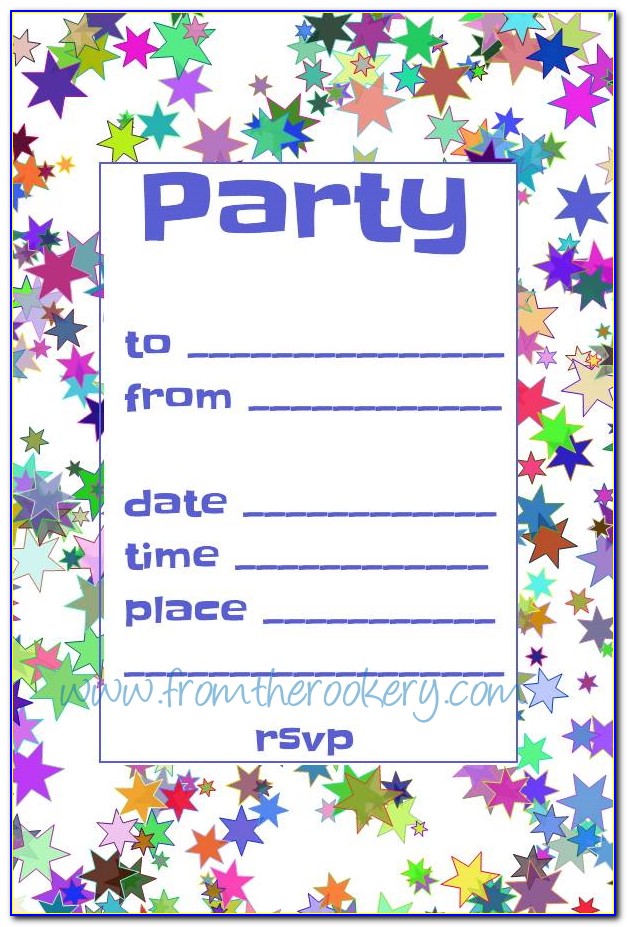 Make Birthday Party Invitations Online Free Printable