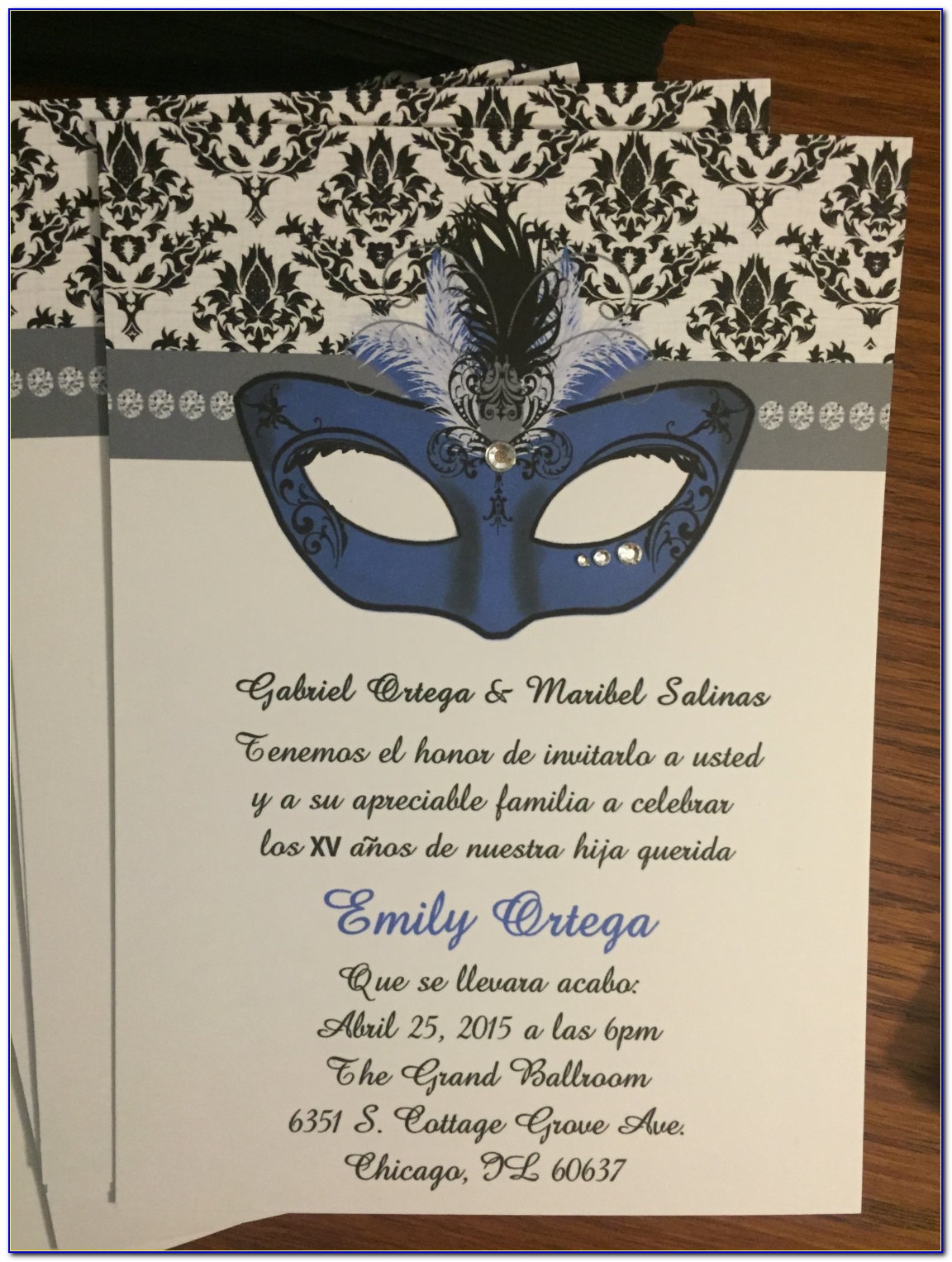 Masquerade Wedding Invitation Templates