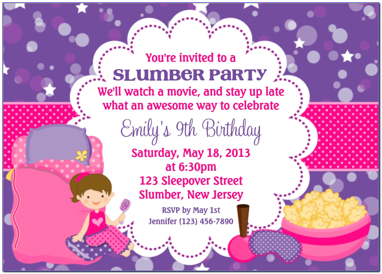 Mermaid Birthday Invitations With Picture