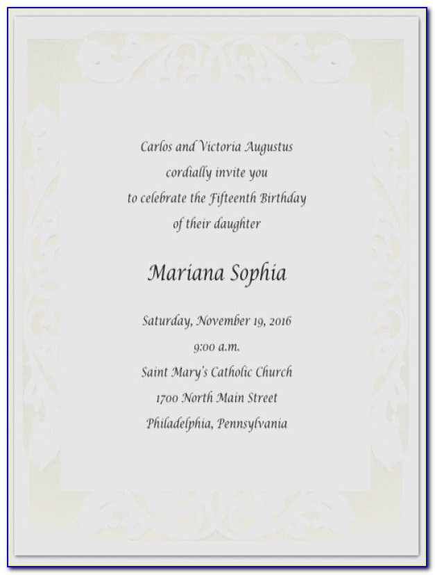 Mexican Style Quinceanera Invitations