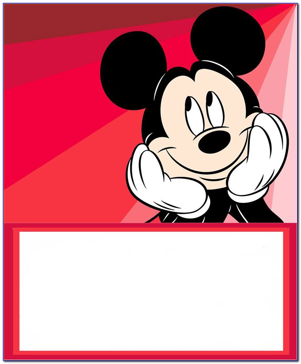 Mickey Minnie Birthday Invitations