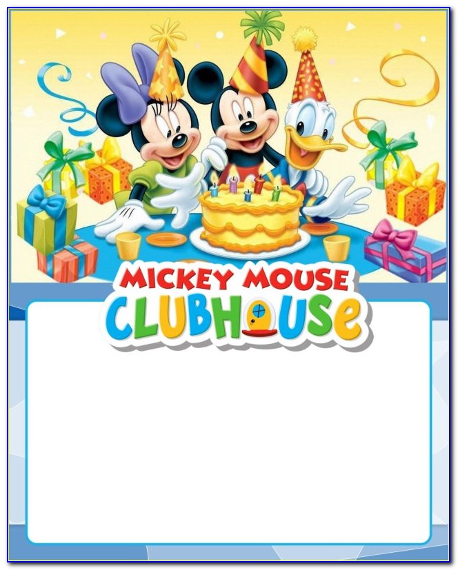 Mickey Mouse Clubhouse 3rd Birthday Invitations