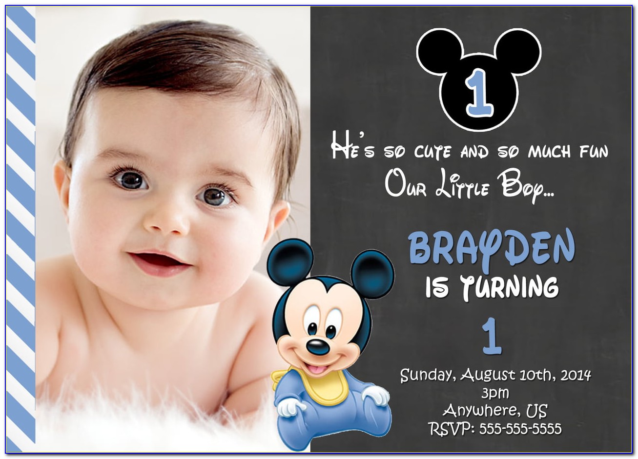 Mickey Mouse Invitations Free Online