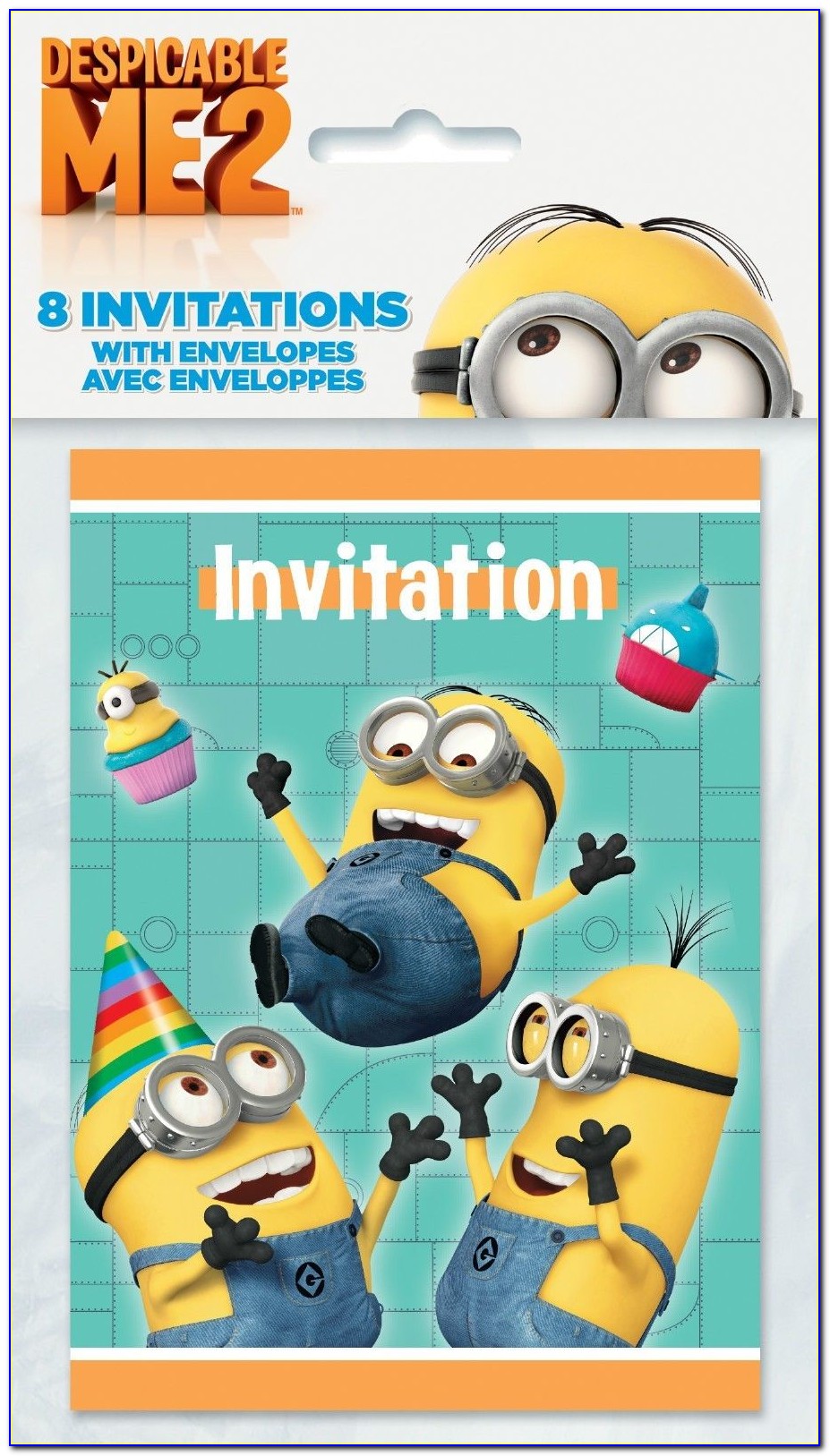 Minion Birthday Invitation Card Template