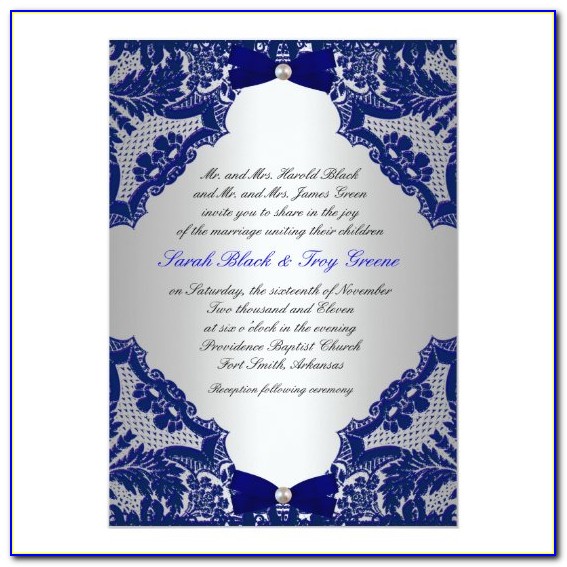 Navy Blue And Coral Nautical Wedding Invitations