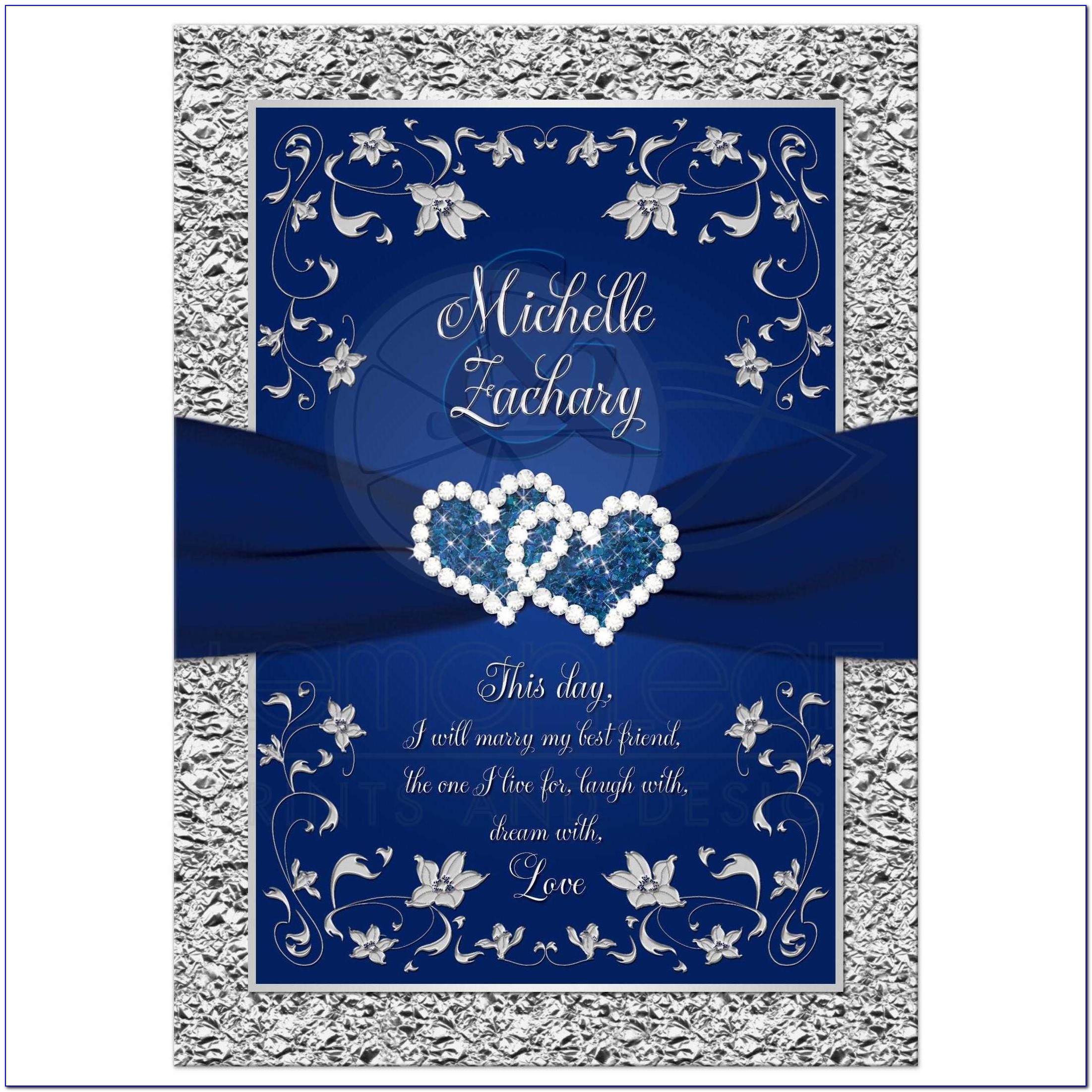 Navy Blue Wedding Invitations Uk