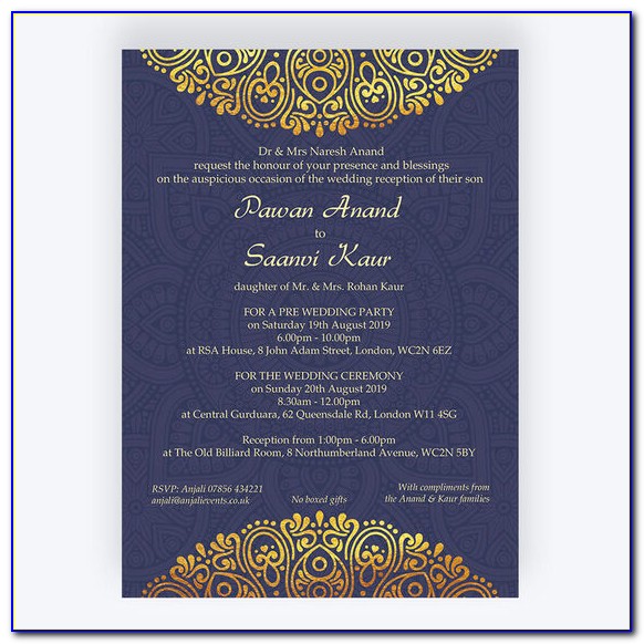 Navy Coral And Gold Wedding Invitations