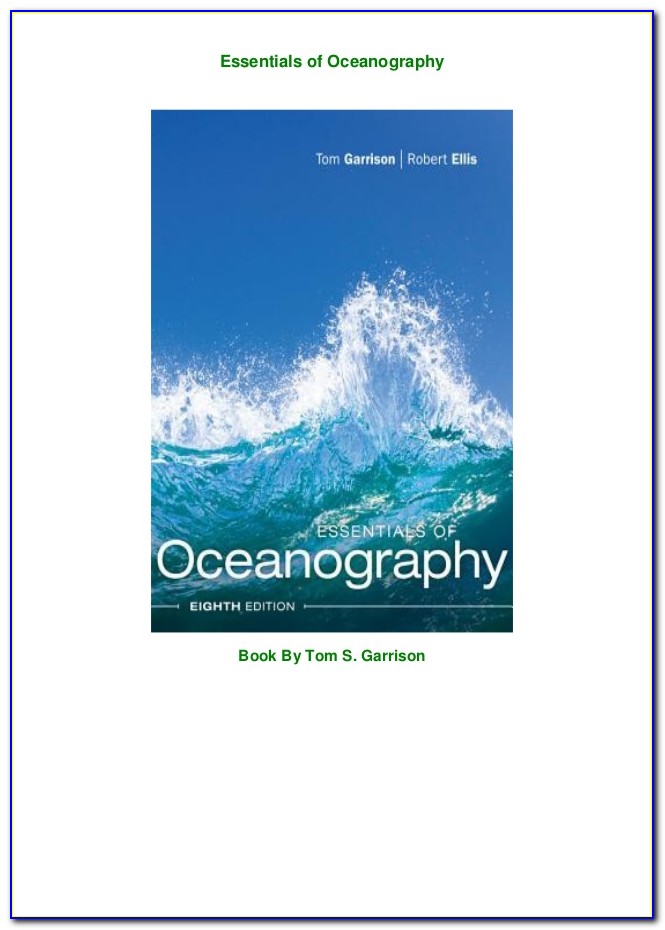 Oceanography An Invitation To Marine Science 7th Edition Pdf