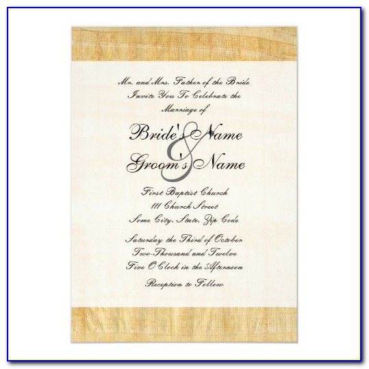 Papyrus Wedding Invitations