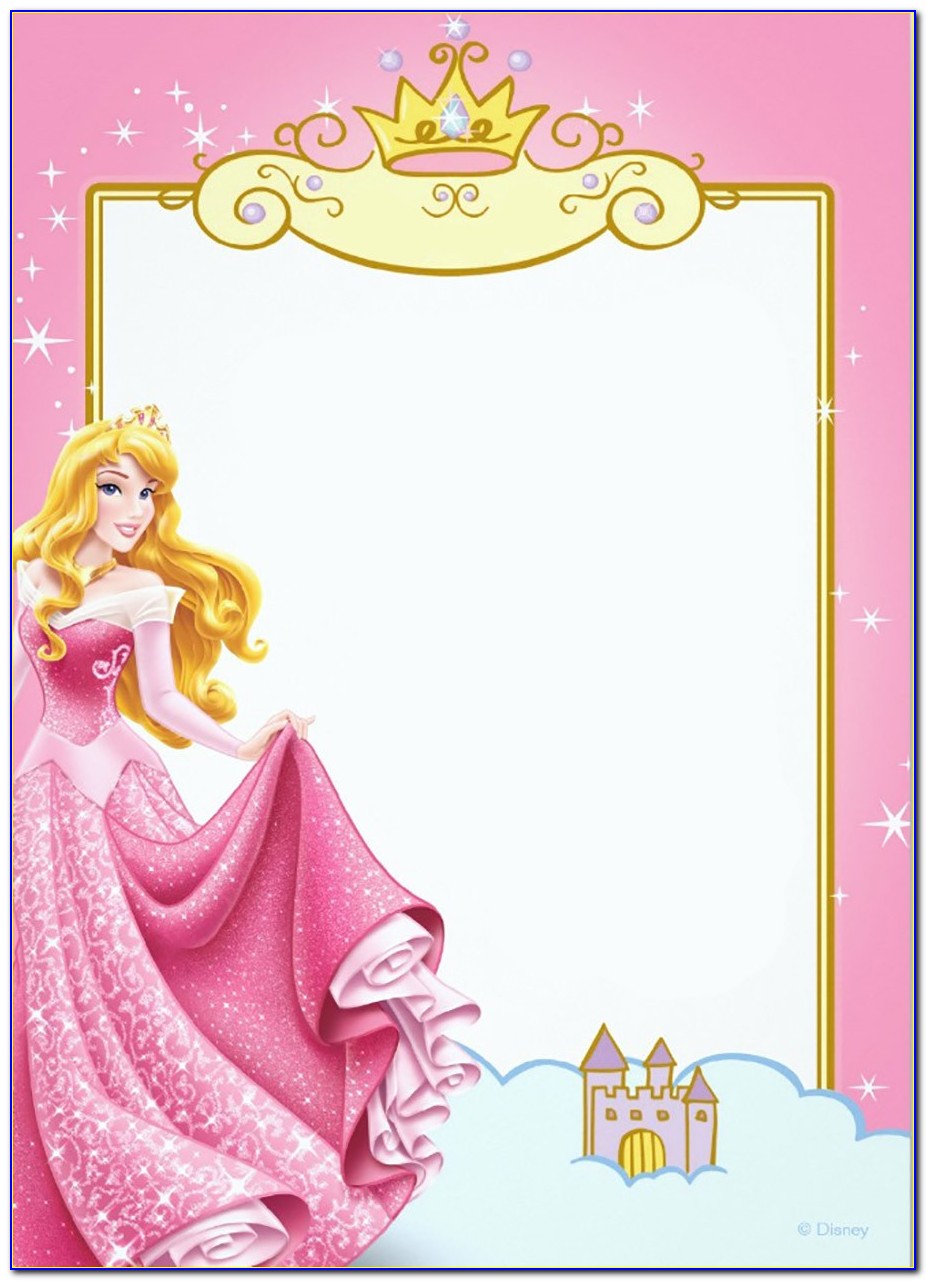 Princess Jasmine Invitation Template Free