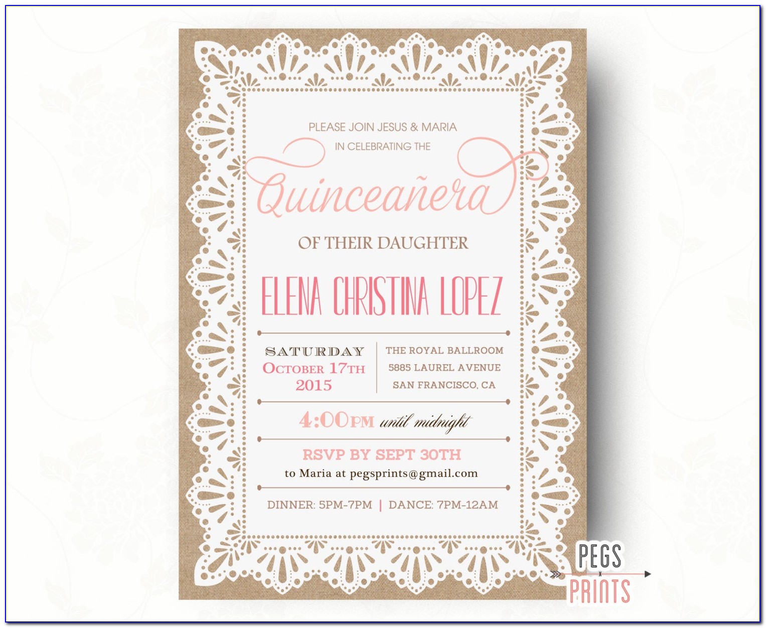 Quinceanera Invitation Wording Ideas Spanish