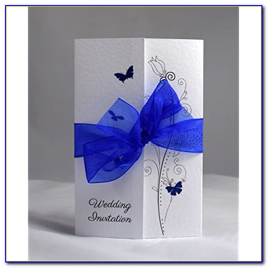 Royal Blue Wedding Invitation Kits