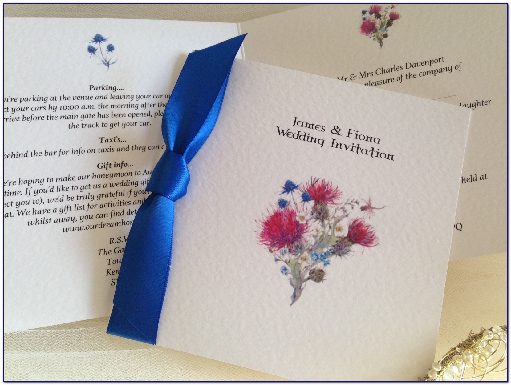 Royal Blue Wedding Invitations Pinterest