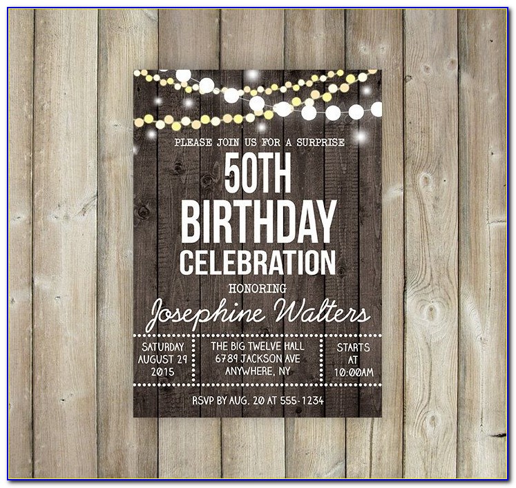 Rustic 1st Birthday Invitations