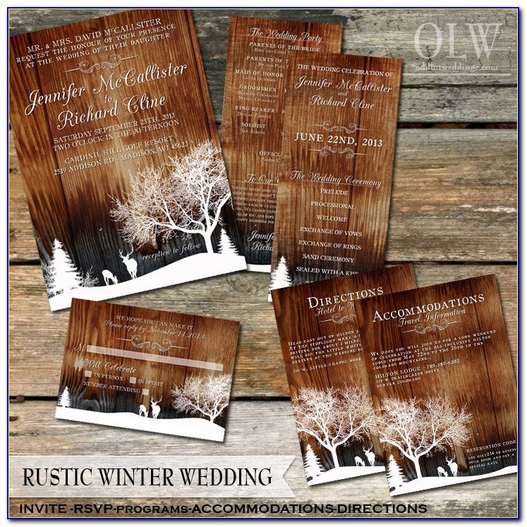 Rustic Wedding Invite Background
