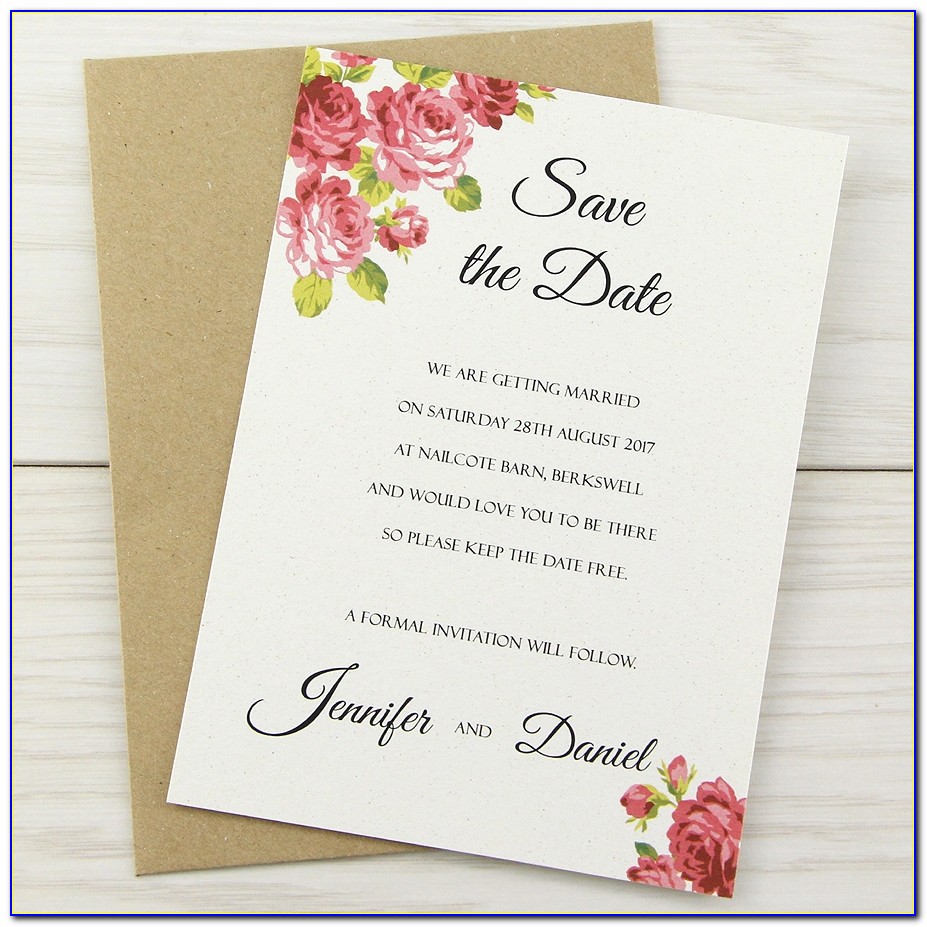 Save The Date Vs Wedding Invitations