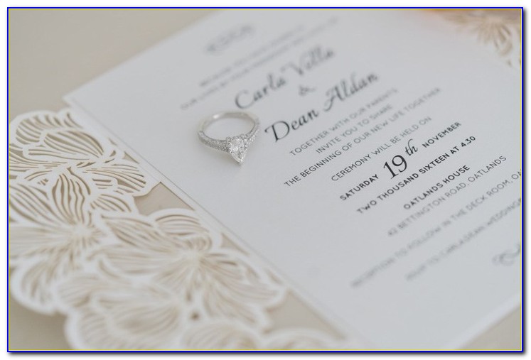Simple Elegant Diy Wedding Invitations