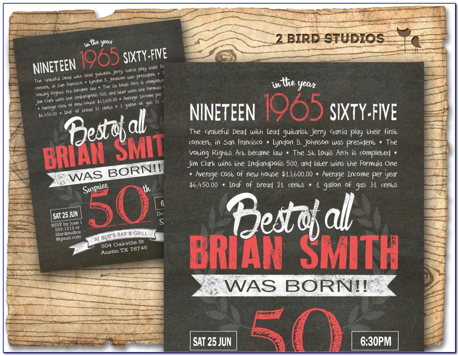 Surprise 50th Birthday Party Invitations For Her