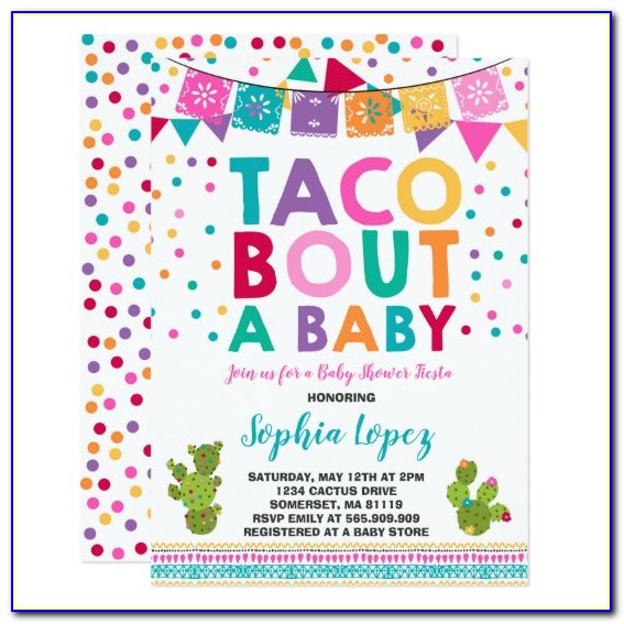 Taco Bout A Baby Gender Reveal Invitations