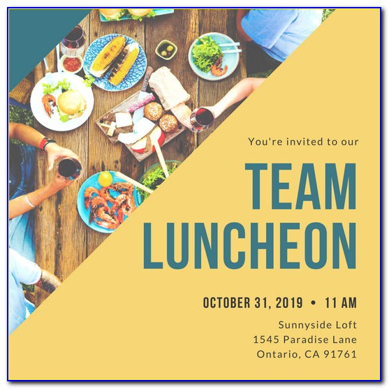 Team Lunch Invitation Email Format