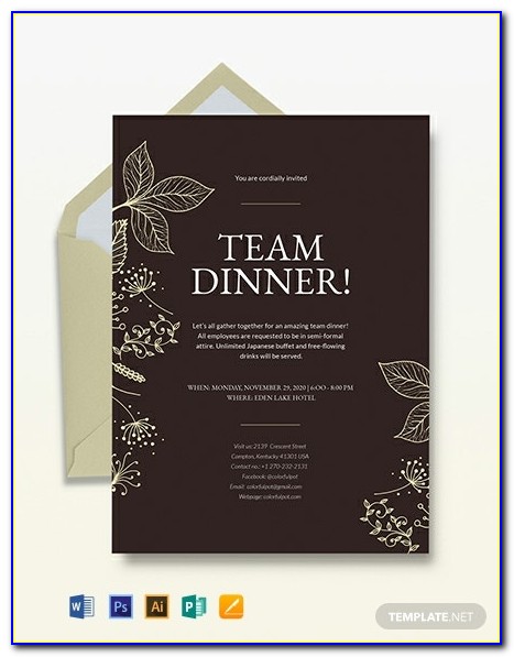 Team Lunch Invitation Email Reply