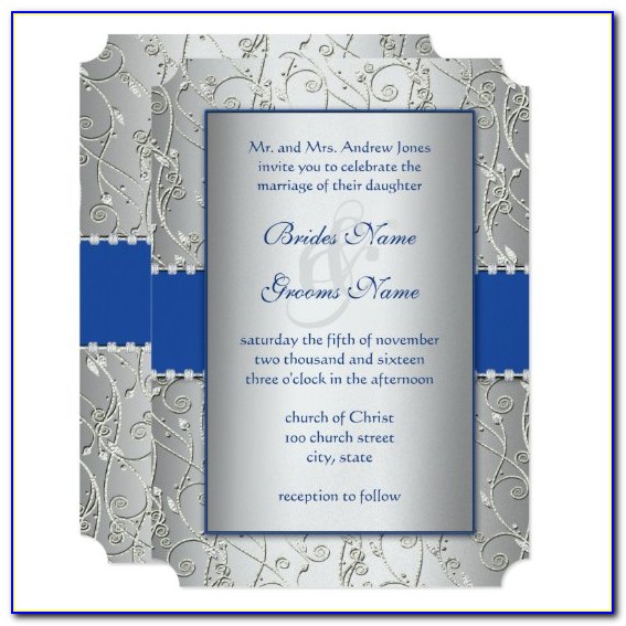 Tiffany Blue And Silver Wedding Invitations