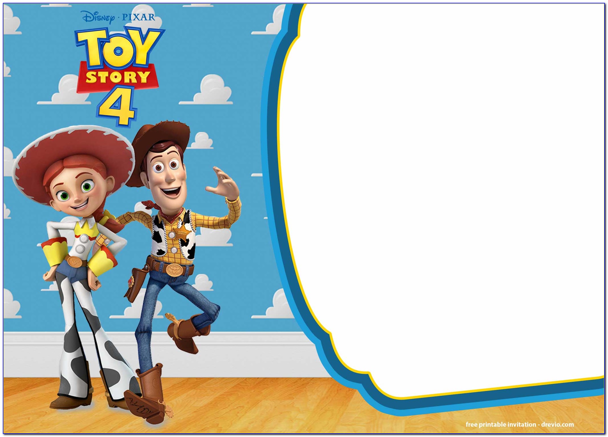 Toy Story Birthday Invitations Template