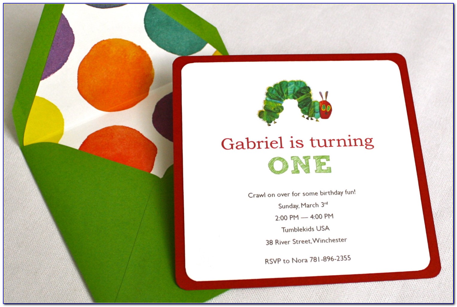 Very Hungry Caterpillar Online Invitations
