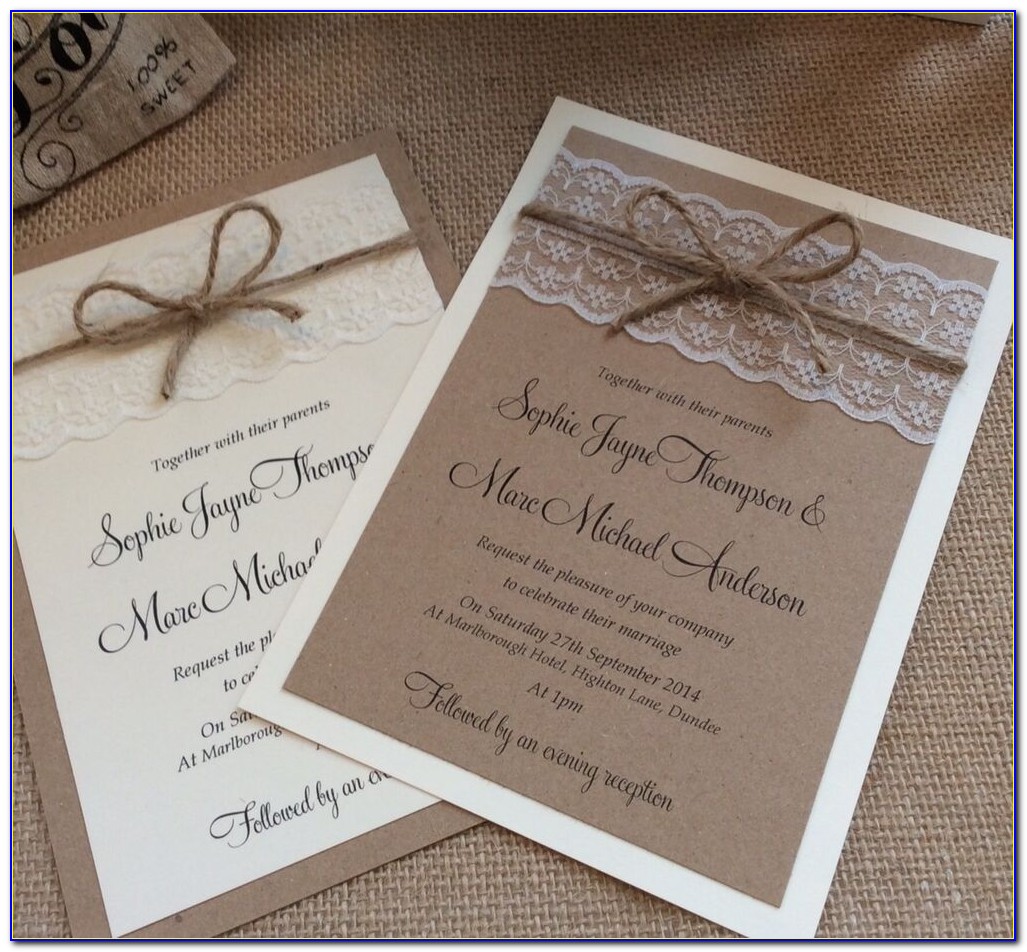 Vintage Wedding Invitations Vector Free Download