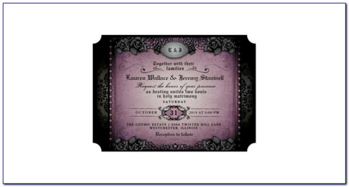 Wedding Invitation Stickers Purple